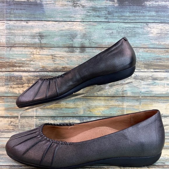 Abeo Bio System Taylin Womens Gray Leather Loafer Shoe Size 7.5M Arch Support - Picture 2 of 12